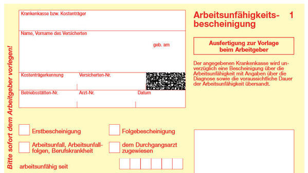 Krankschreibung rückwirkend