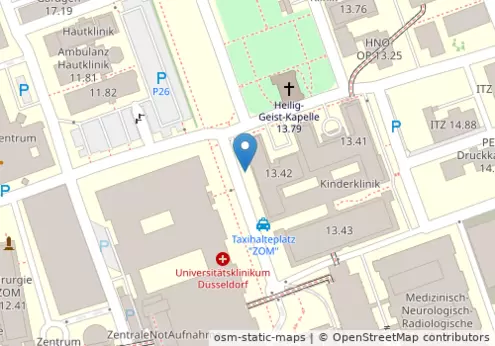Universitätsklinikum Düsseldorf Kartenansicht