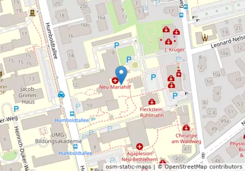 Evangelisches Krankenhaus Göttingen-Weende gGmbH - Krankenhaus Neu-Mariahilf Kartenansicht