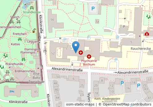 LWL-Universitätsklinikum Bochum Kartenansicht